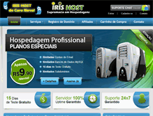 Tablet Screenshot of iris-host.com.br